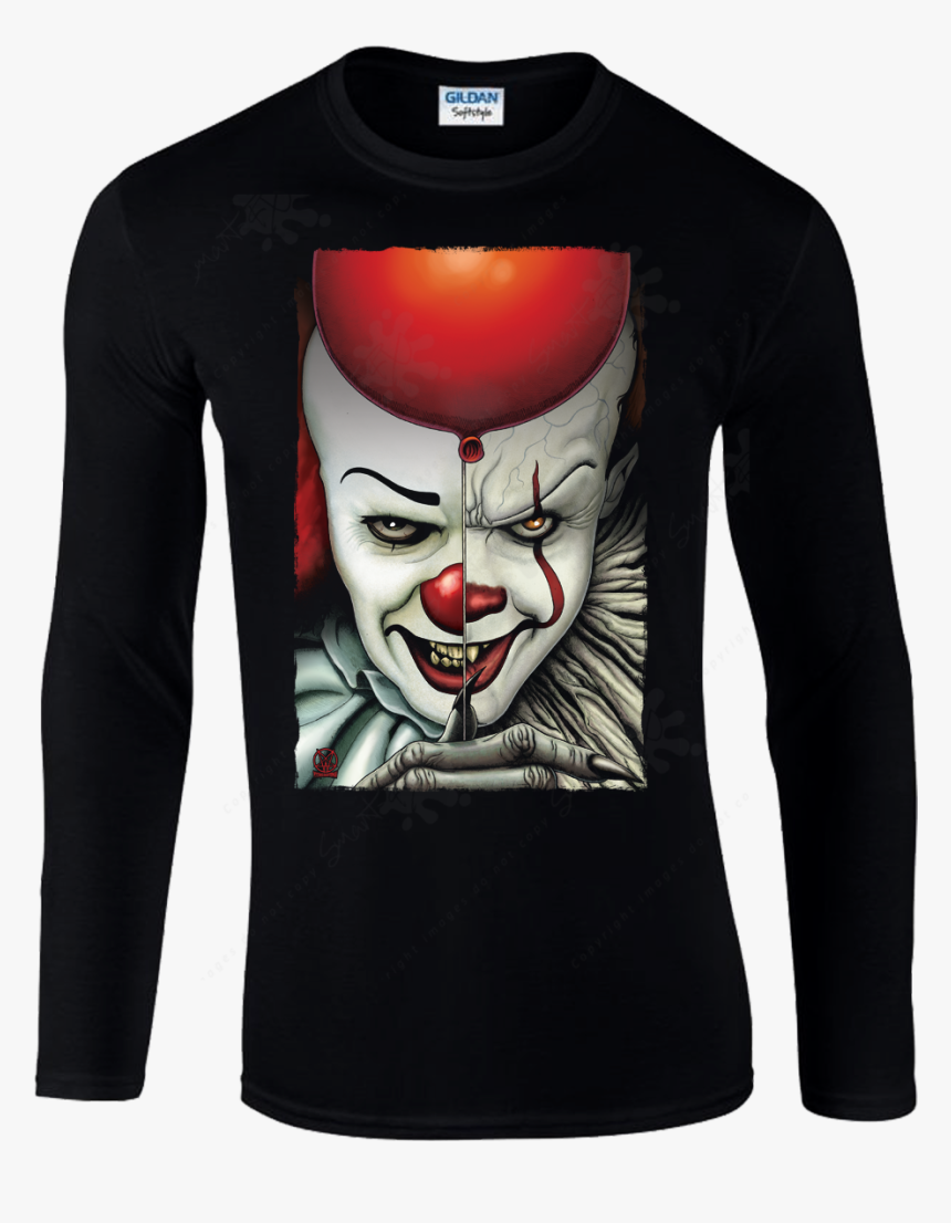 Ps Pennywise Long Sleeve - Dibujos De It 2017, HD Png Download