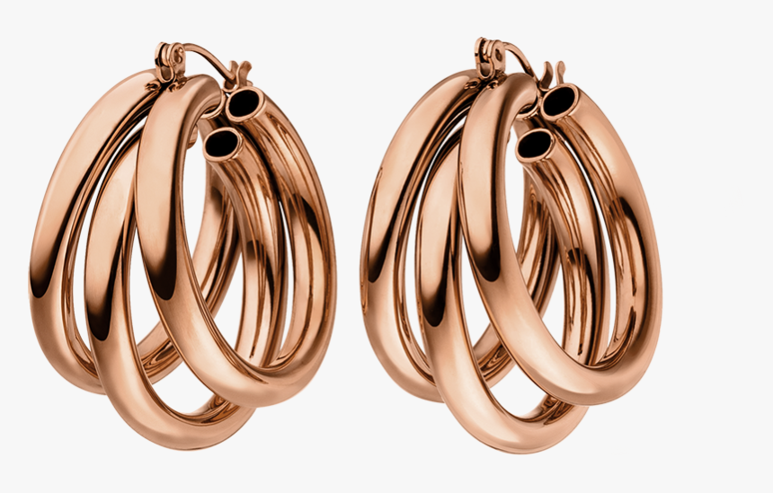 Paul Balentine Triple Hoop Earrings, HD Png Download