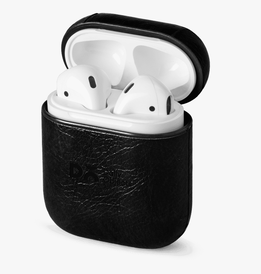 Airpods Cases Leather Black Png, Transparent Png