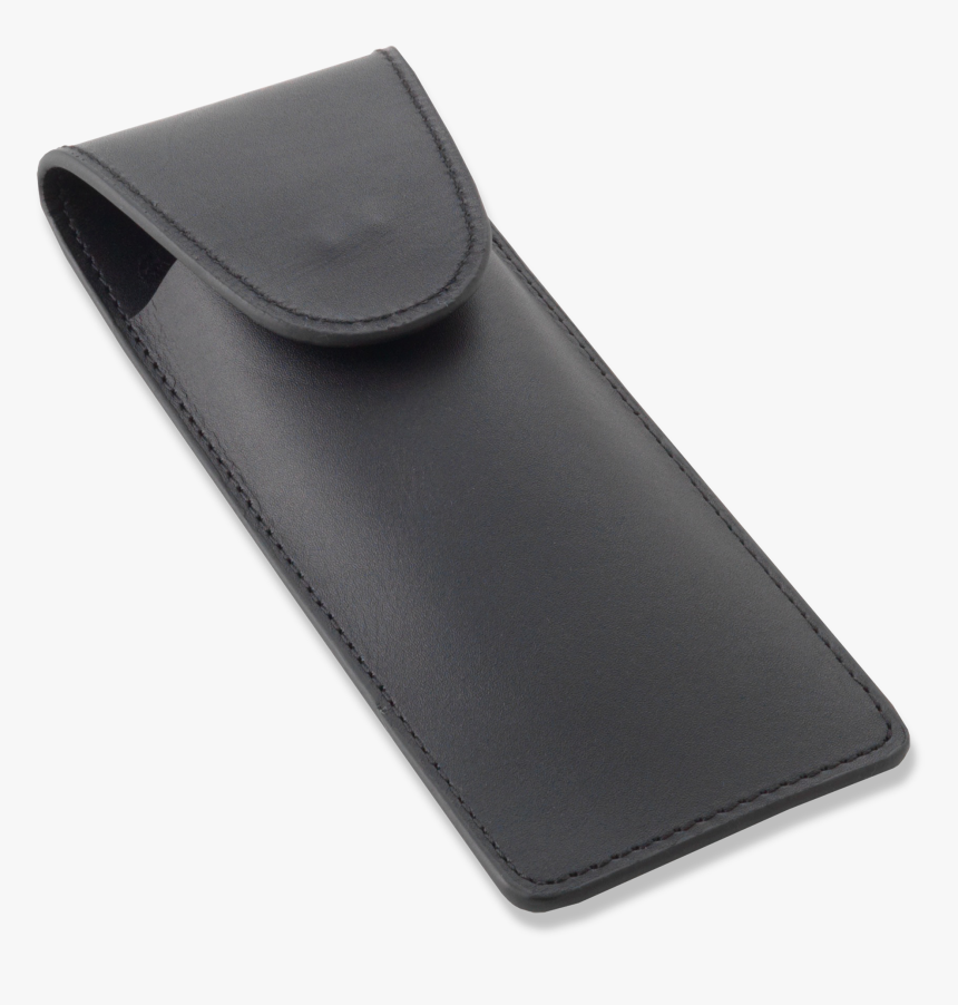 Black Leather Razor Pouch - 四角 メガネ ケース, HD Png Download