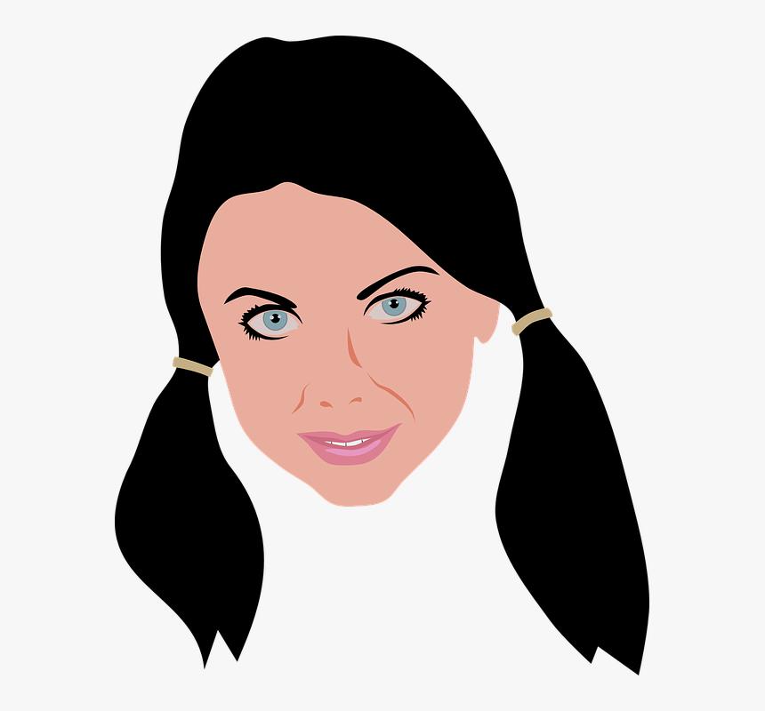 Girls Head Png, Transparent Png