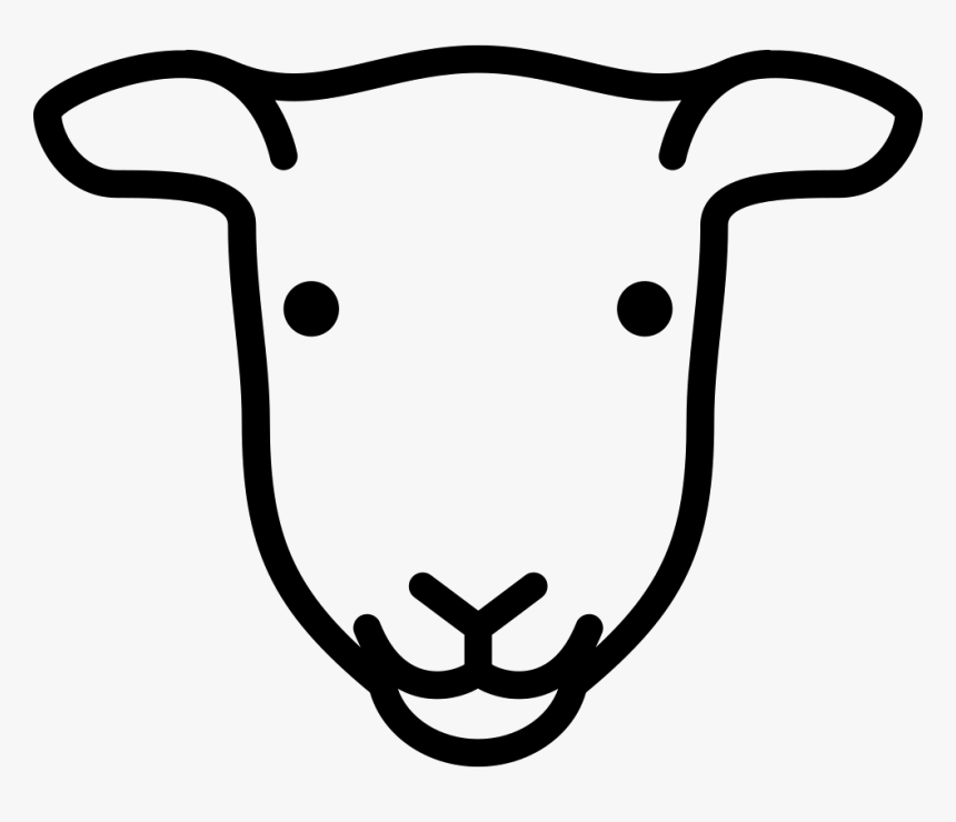 Female Sheep Head - Sheep, HD Png Download