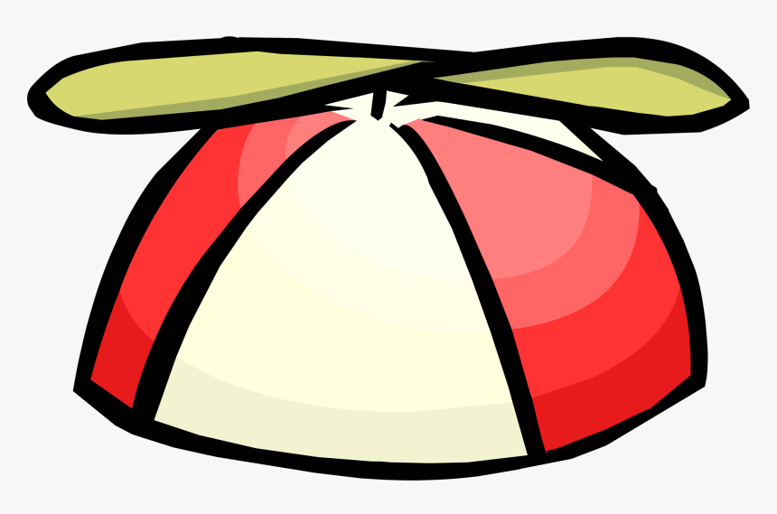 Vintage Penguin Wiki - Club Penguin Blue Propeller Hat, HD Png Download