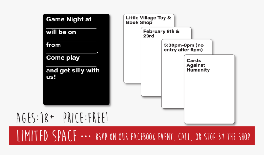 Cards Against Humanity Little Village Toy & Book Shop - Cards Against Humanity Age To Play, HD Png Download