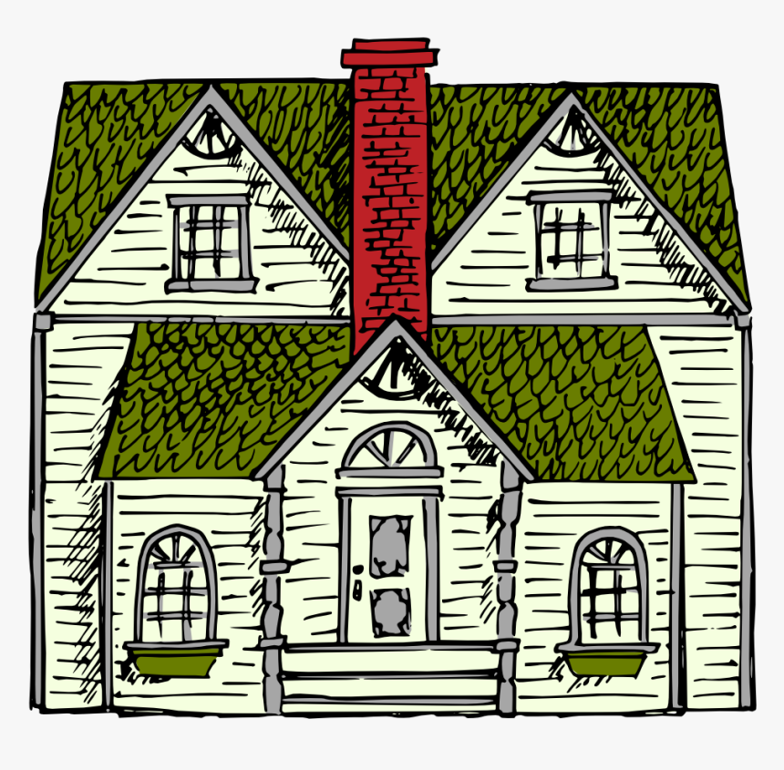 Victorian House Clip Art, HD Png Download