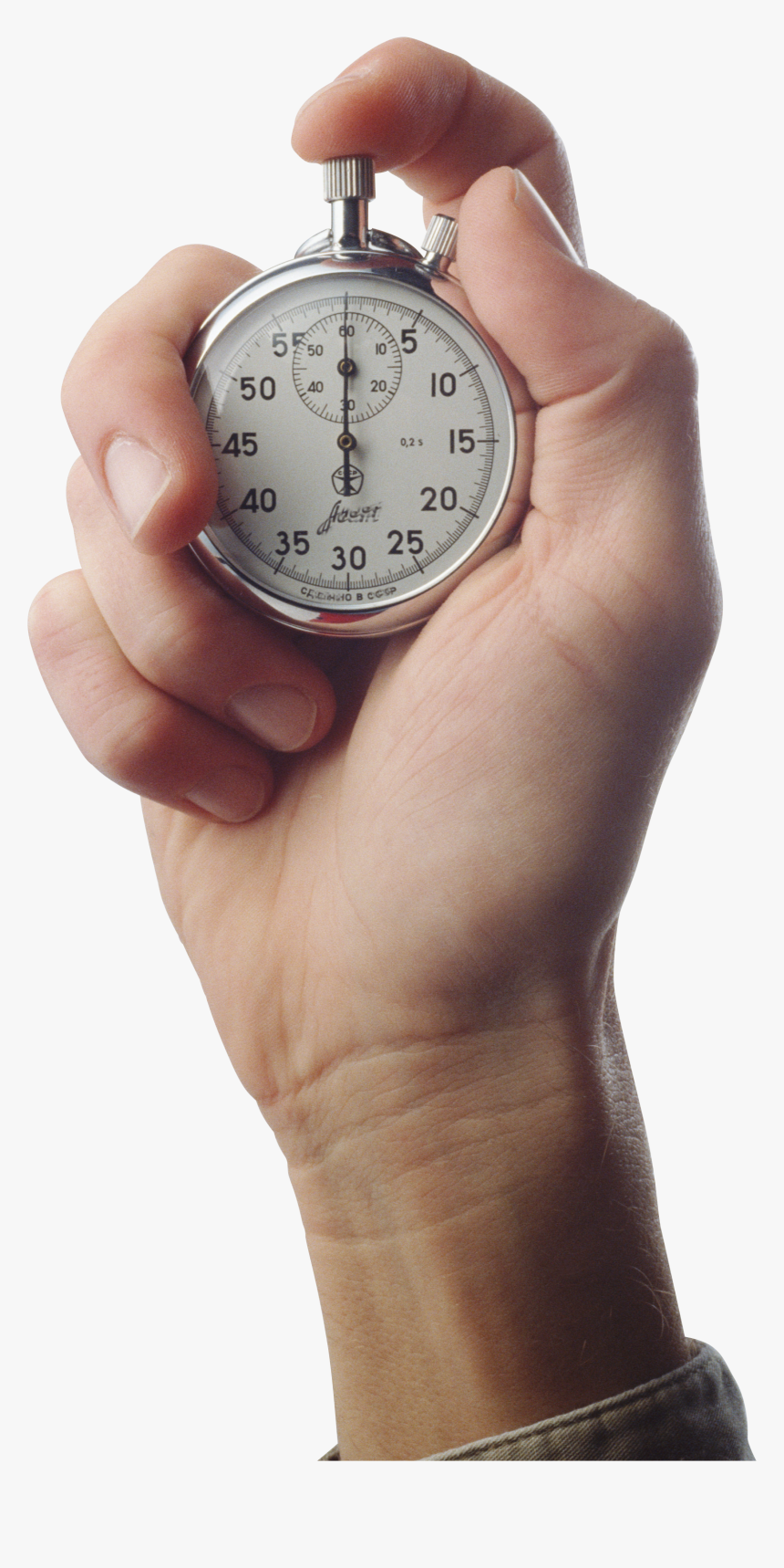 Stopwatch In Hand Png Image - Stopwatch In Hand, Transparent Png