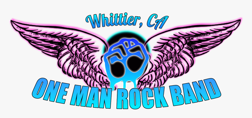 One Man Rock Band™ - Angel Wings Drawings, HD Png Download