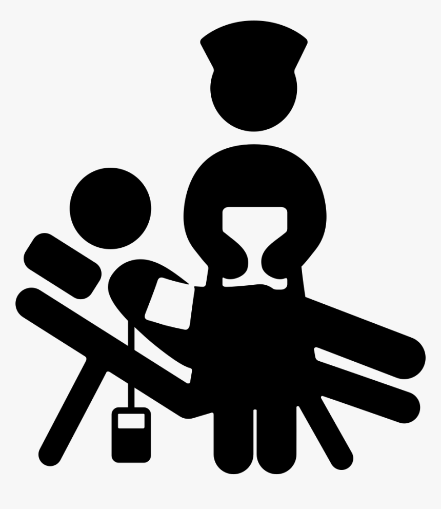 Nurse Attends To A Patien - Paciente Icon, HD Png Download