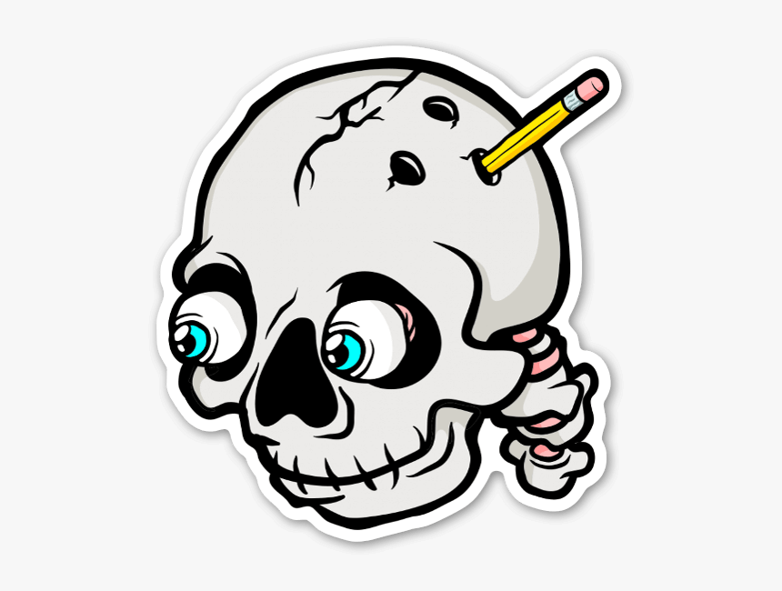 Pen Skulle Sticker, HD Png Download