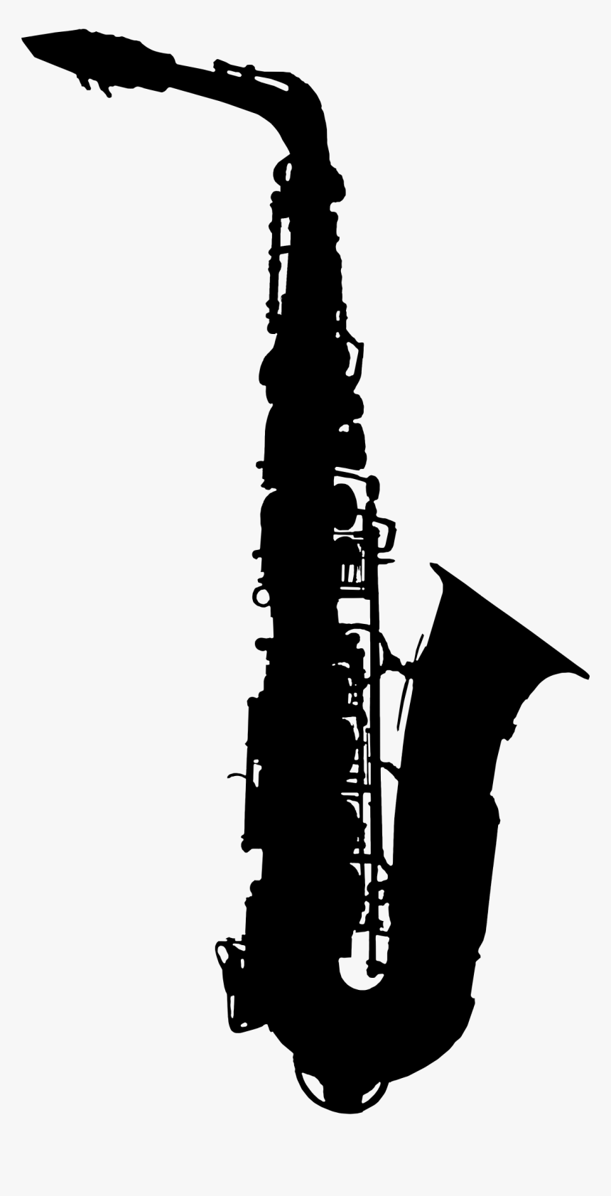 Clarinet Vector Library Stock - Alto Saxophone Silhouette Png, Transparent Png