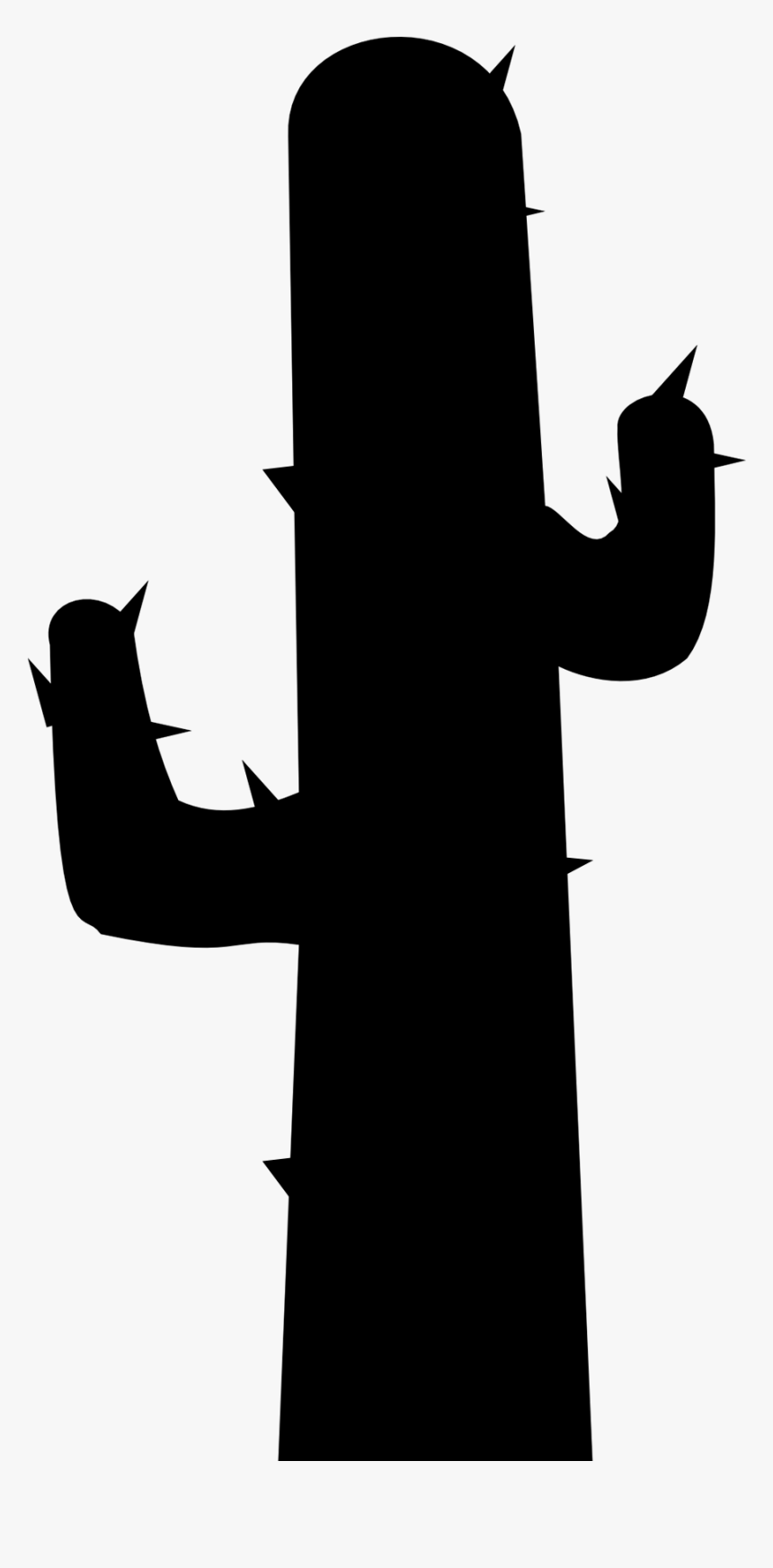 Grenade Silhouette Png -cactus Silhouette - Cactus Silhouette Clipart Transparent, Png Download