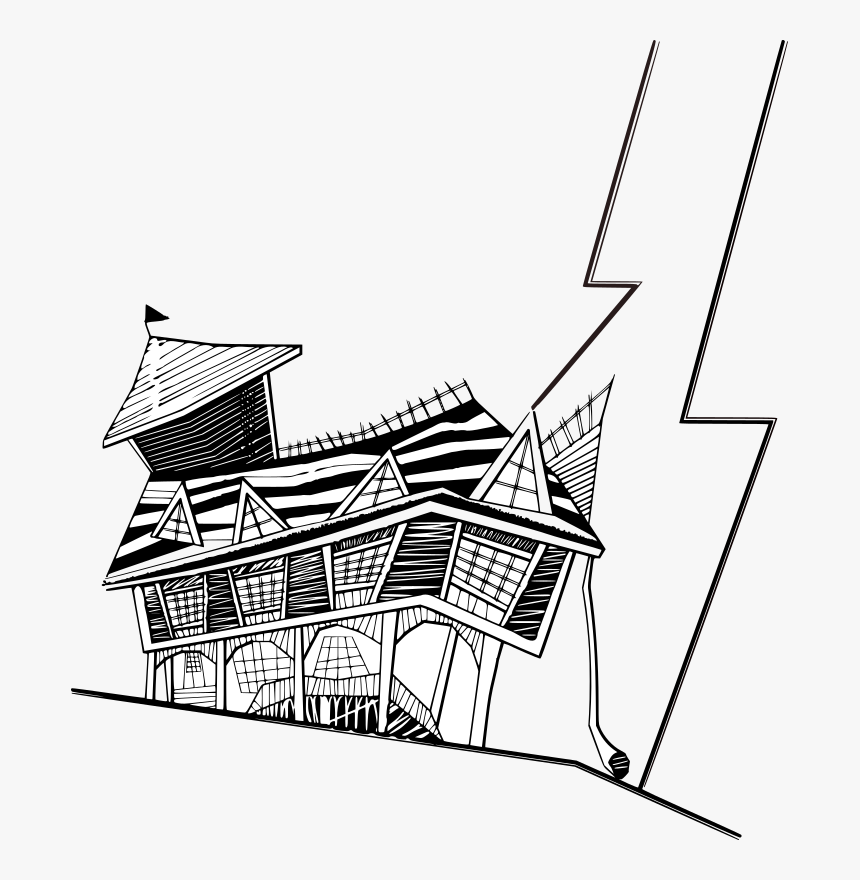 Crooked House Clipart, HD Png Download