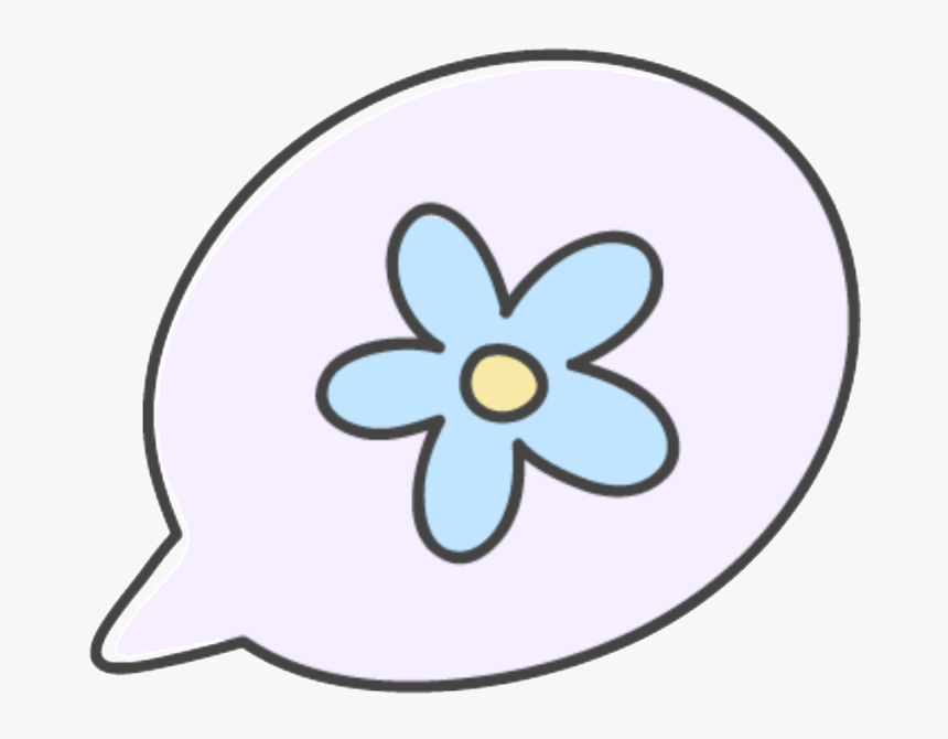 Hand Drawn Flower Bubble Vector , Png Download - Circle, Transparent Png