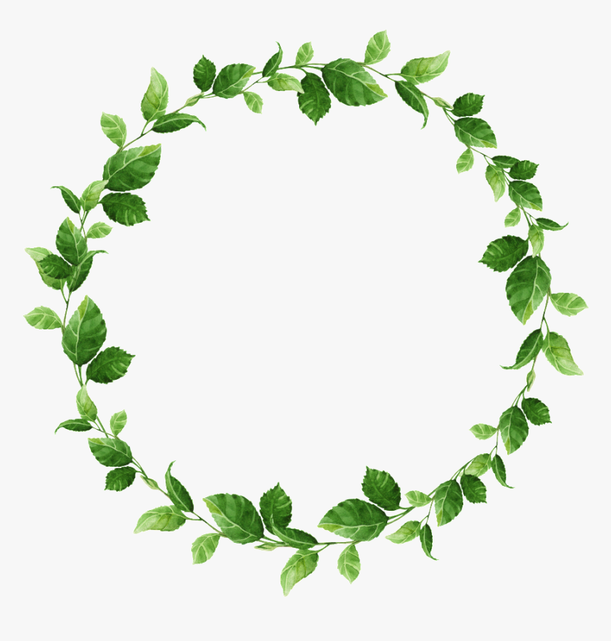 Hand-painted Small Leaf Circle Png Transparent Material - Circulo De
