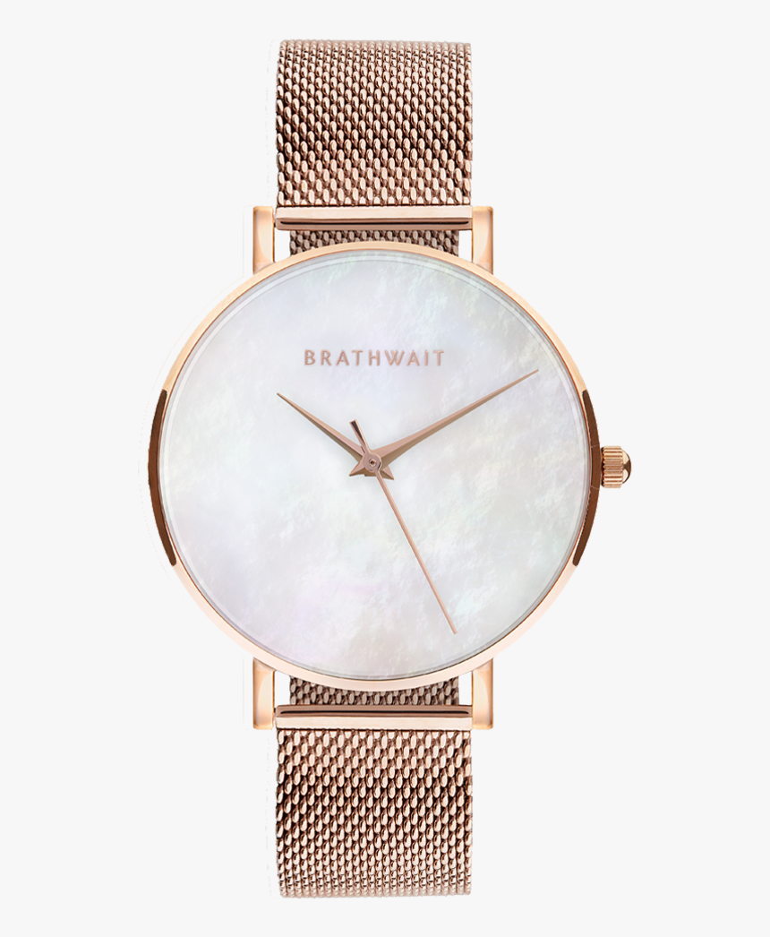 Womens Pearl Rosegold Wristwatch Mesh Strap - Daniel Wellington Watch Women, HD Png Download
