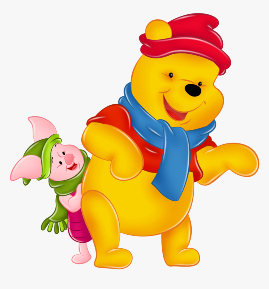 Winnie The Pooh In Winter, HD Png Download