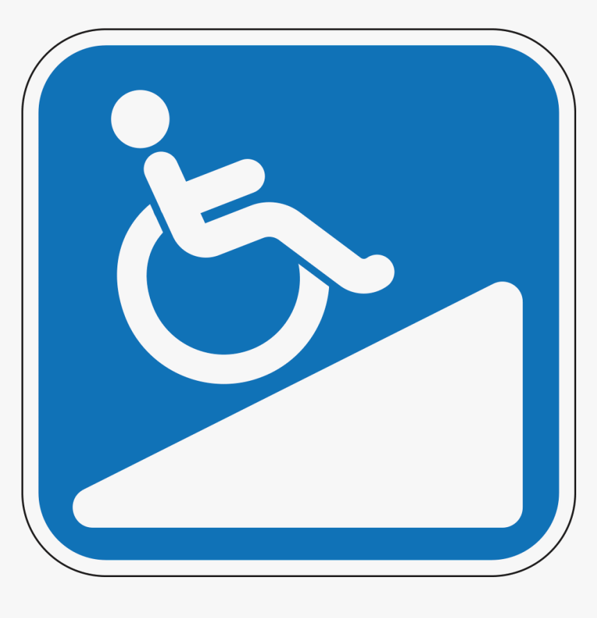 Handicap Ramp Logo - Wheelchair Ramp Transparent Clipart, HD Png Download