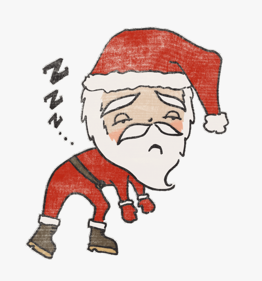 Free Tired Santa Cliparts, Download Free Clip Art, - Santa Tired Png, Transparent Png