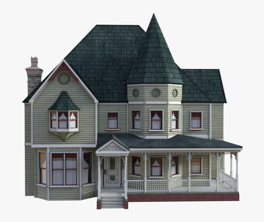 Victorian House Transparent, HD Png Download