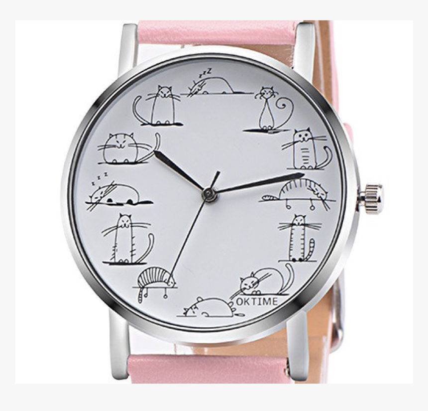 Cats Around The Clock Alloy Quartz Wrist Watch Wristwatch - Relojes Animados Para Mujer, HD Png Download