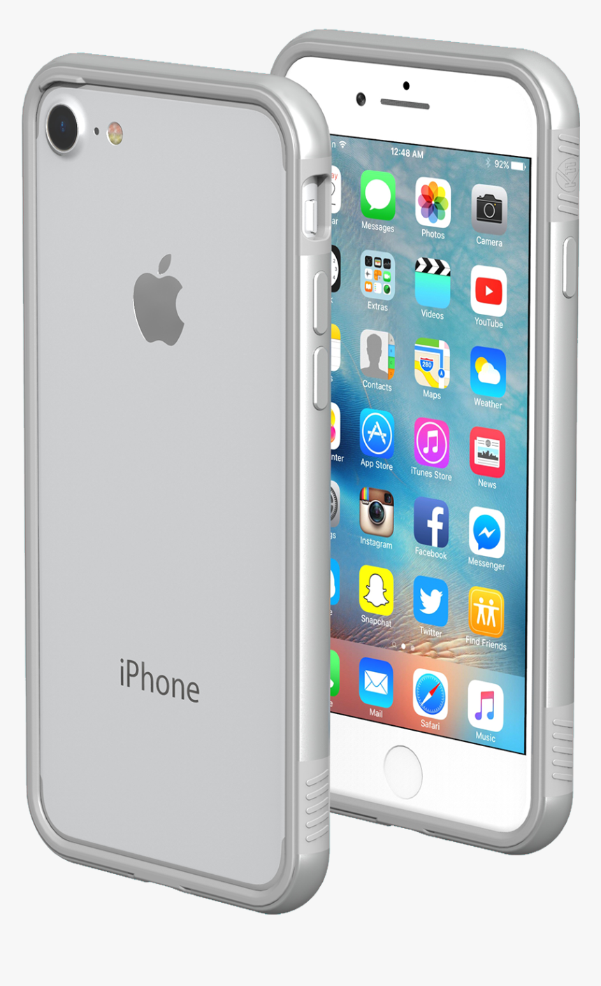 Iphone 7/8 Cases - Iphone 7 Gold With Case, HD Png Download