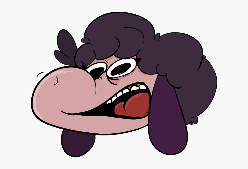 Sheep Girl Head - Cartoon, HD Png Download