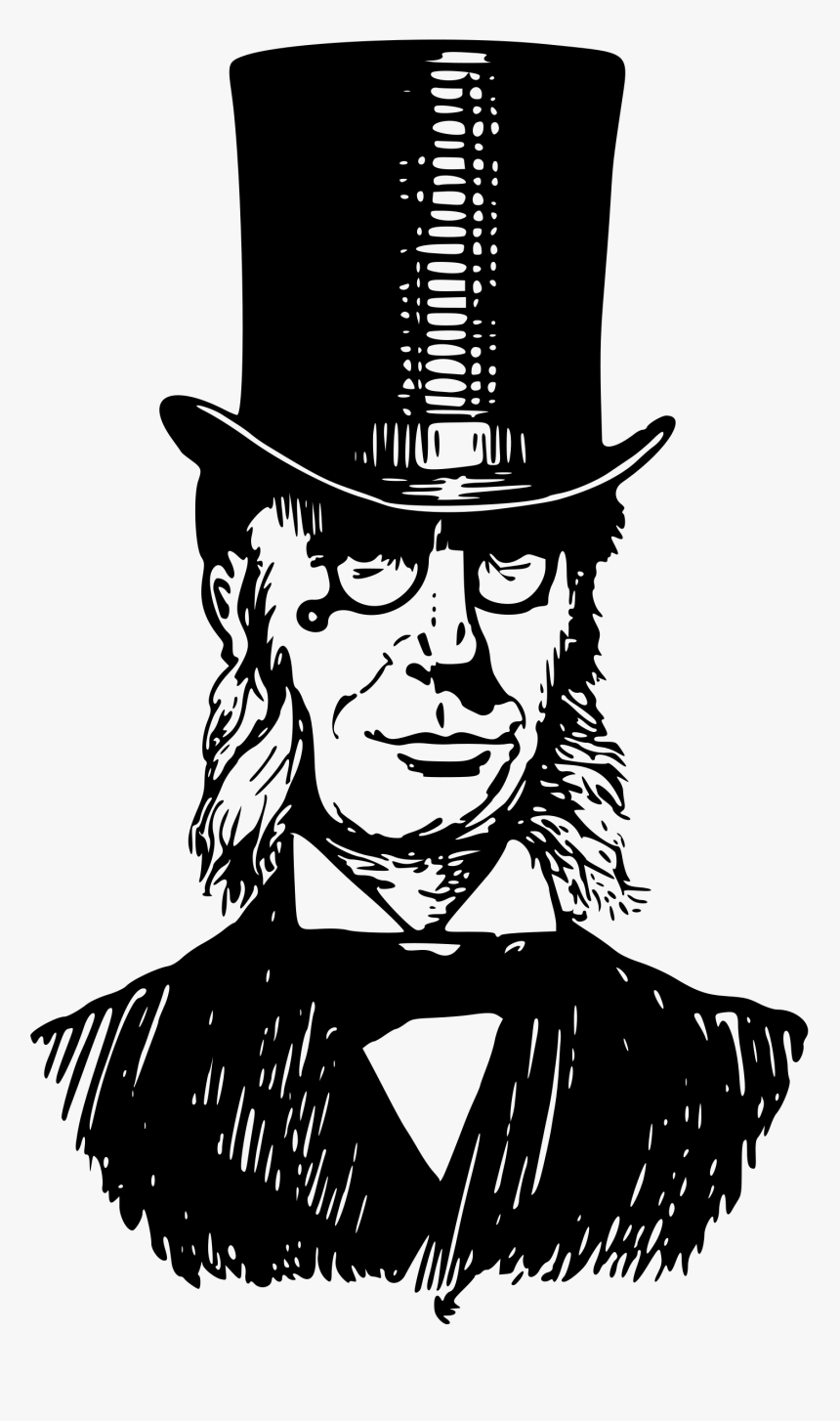 Clipart Man With Top Hat, HD Png Download