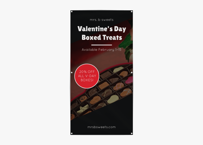 Valentine S Day Candy Banner Template Preview - Chocolate, HD Png Download