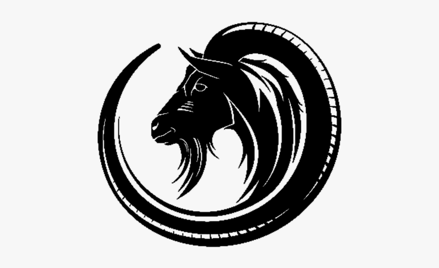 Goat Sheep Tattoo - Capricorn Tattoo Sign Circle, HD Png Download
