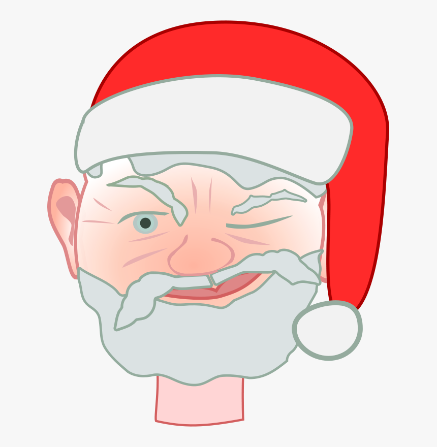 Transparent Santa Beard Clipart - Face De Père Noel Png, Png Download