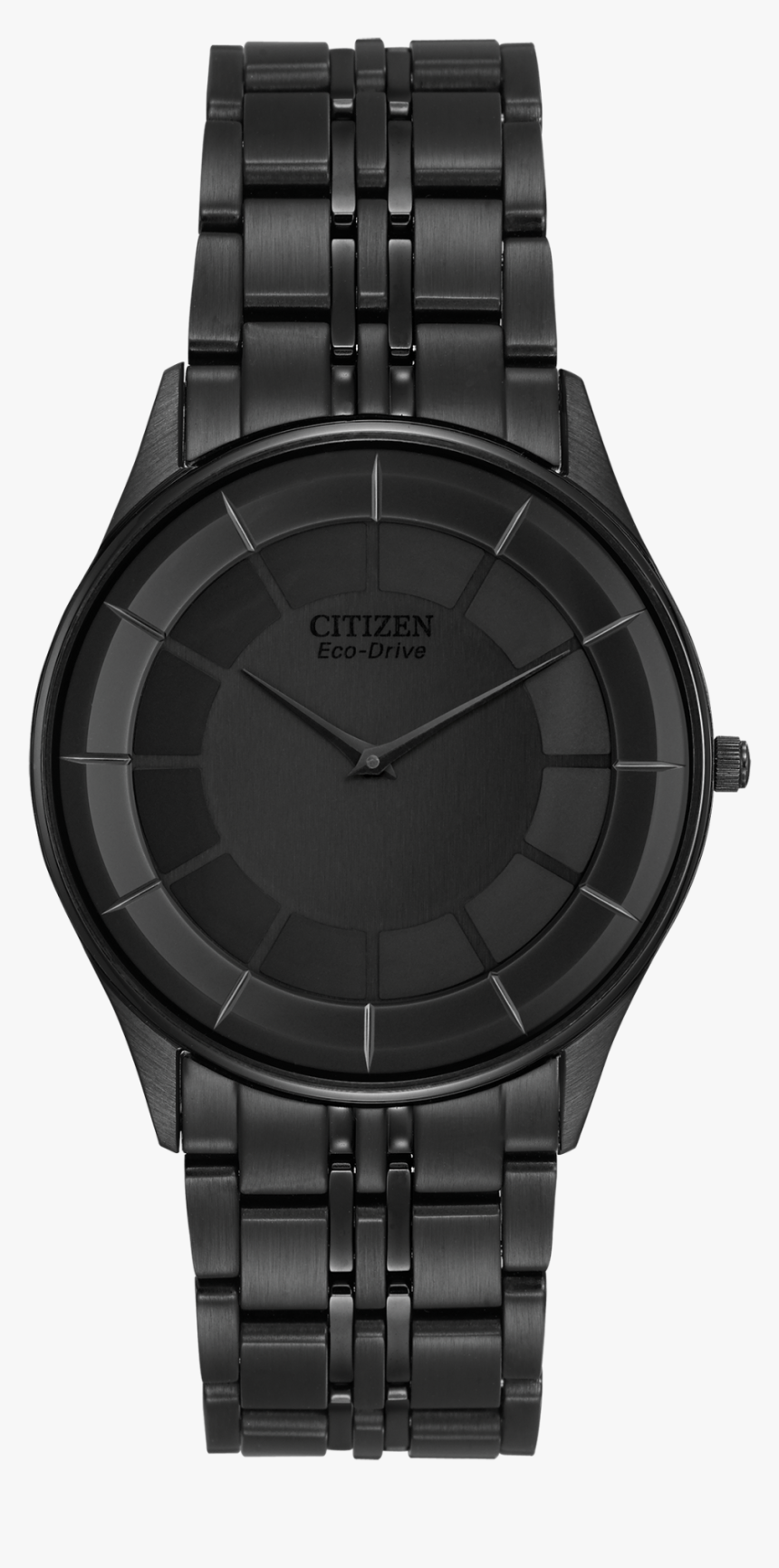 Citizen Blackout Men S Wristwatch In Stainless Steel - Citizen Eco Drive Stiletto Black, HD Png Download