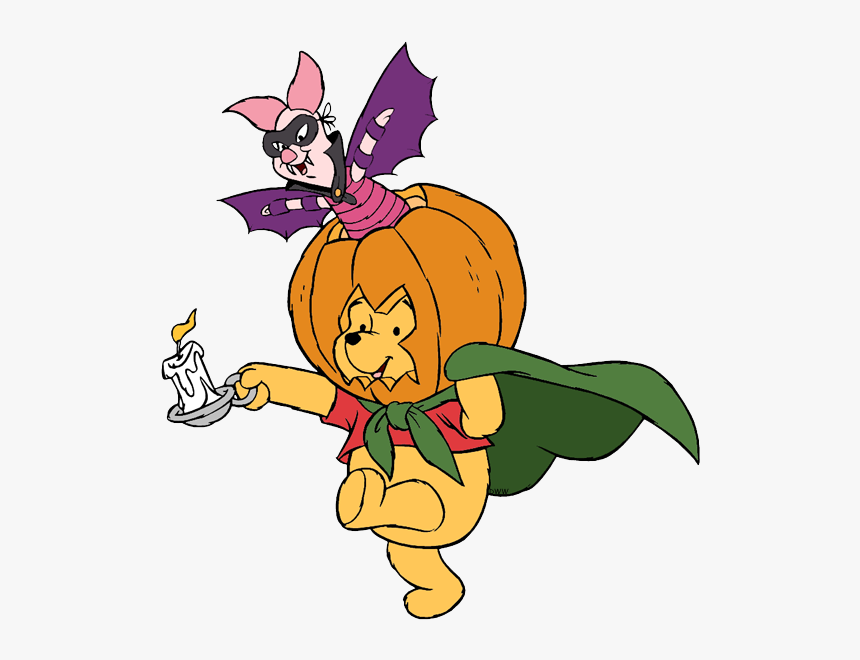 Disney Halloween Clip Art - Winnie The Pooh Halloween Clipart, HD Png Download