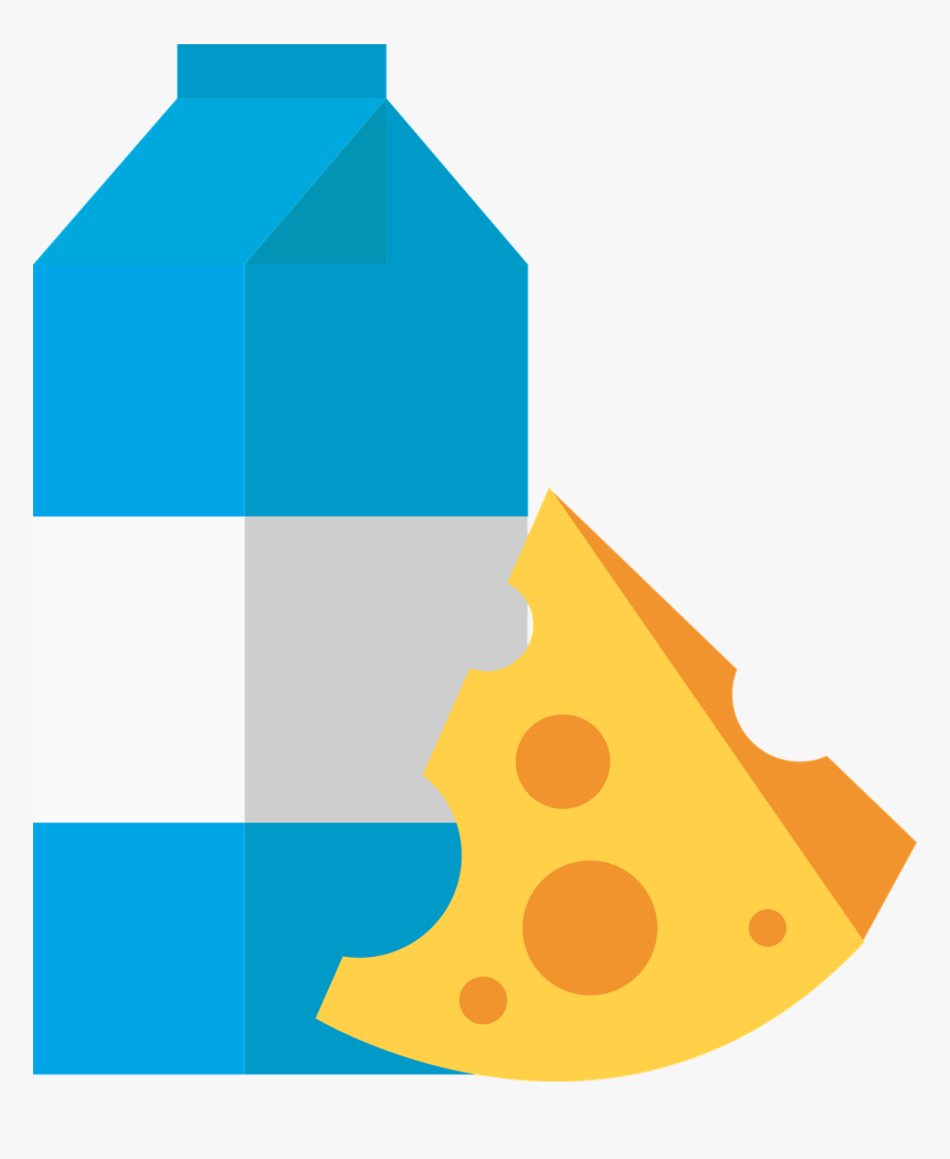 Cheese And Milkpng - Mejeriprodukter Png, Transparent Png