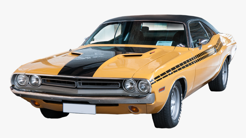 Classic Car, Charger, Dodge, American, Old, Vintage - Classic American Car Png, Transparent Png