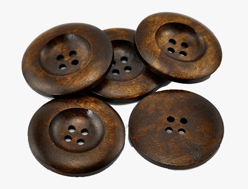 Buttons Png Photo Background - Botones Grandes De Madera, Transparent Png