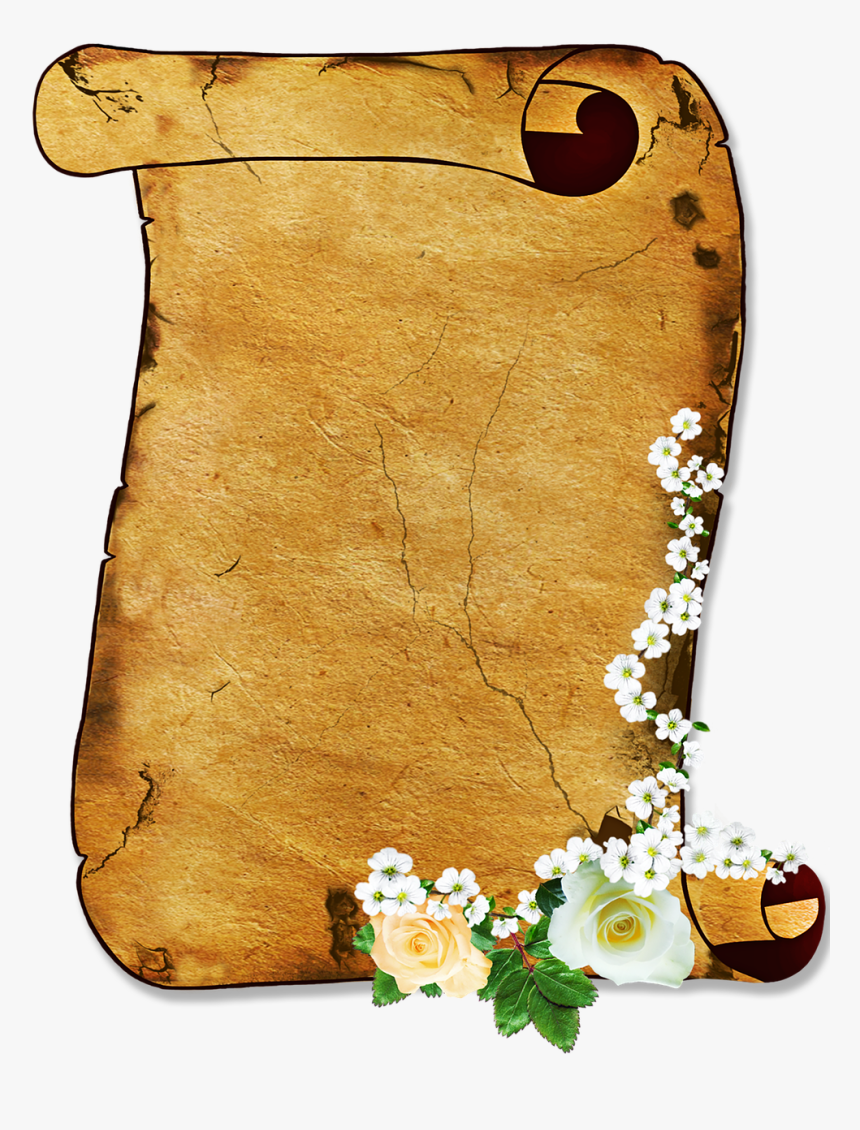Scroll, Parchment, Stationery, Old Paper, Letterhead - Imagens De Pergaminho Em Png, Transparent Png