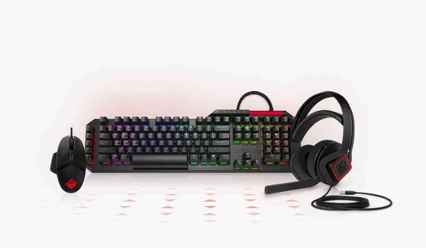Mouse, Keyboard And Headphone - Hp Omen Sequencer Keyboard 2vn99aa, HD Png Download