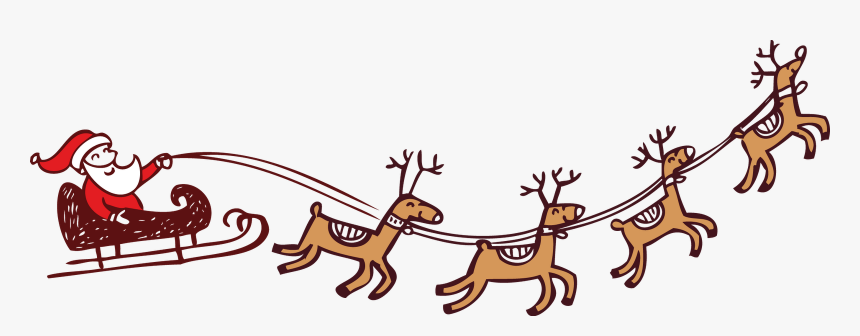 Papai Noel Treno Png, Transparent Png