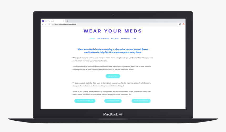 Wearyourmeds Web Macbook - Computer Icon, HD Png Download