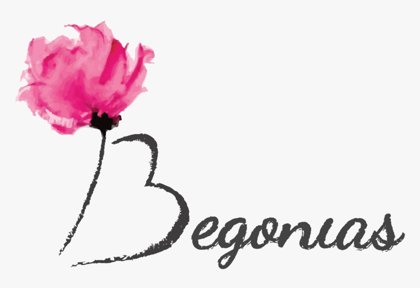 Begonias Flores - Flower Painting Watercolor Art Print, HD Png Download