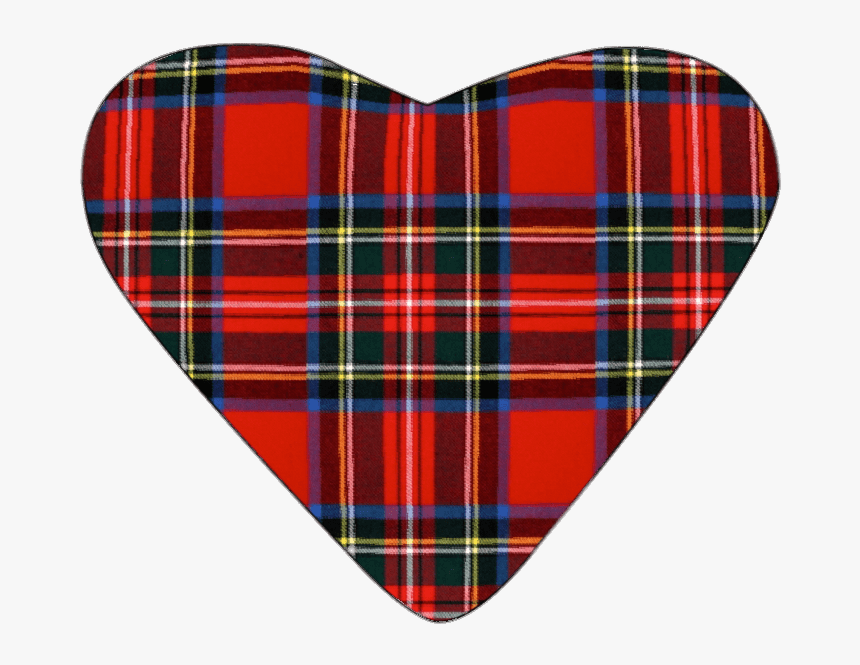 Tartan Heart - Royal Stewart Tartan, HD Png Download