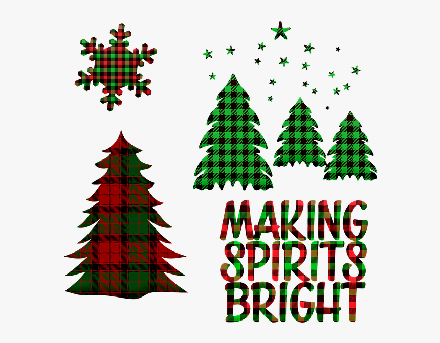 Buffalo Plaid Christmas Ornament Transparent, HD Png Download