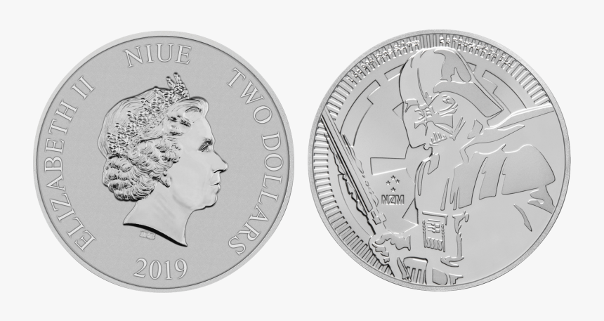 2019 Niue 1 Oz Silver Darth Vader With Lightsaber - Darth Vader, HD Png Download