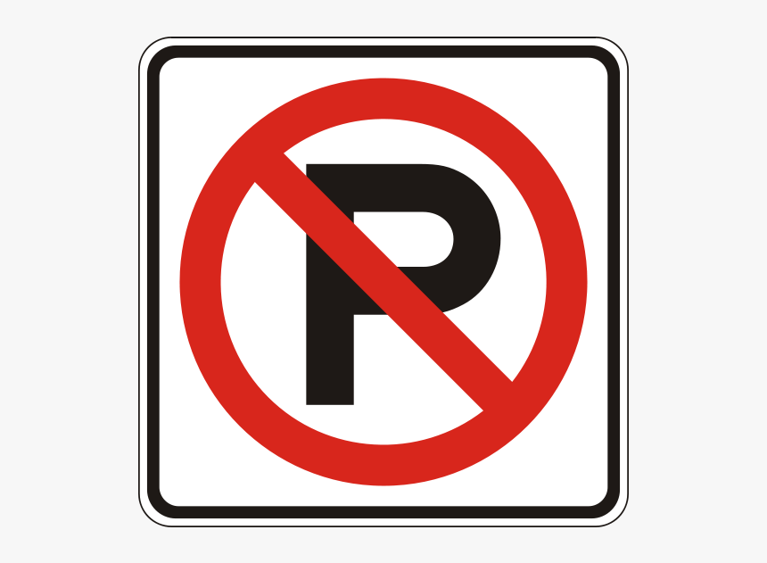 600px Noparking Svg1 - Road Signs, HD Png Download