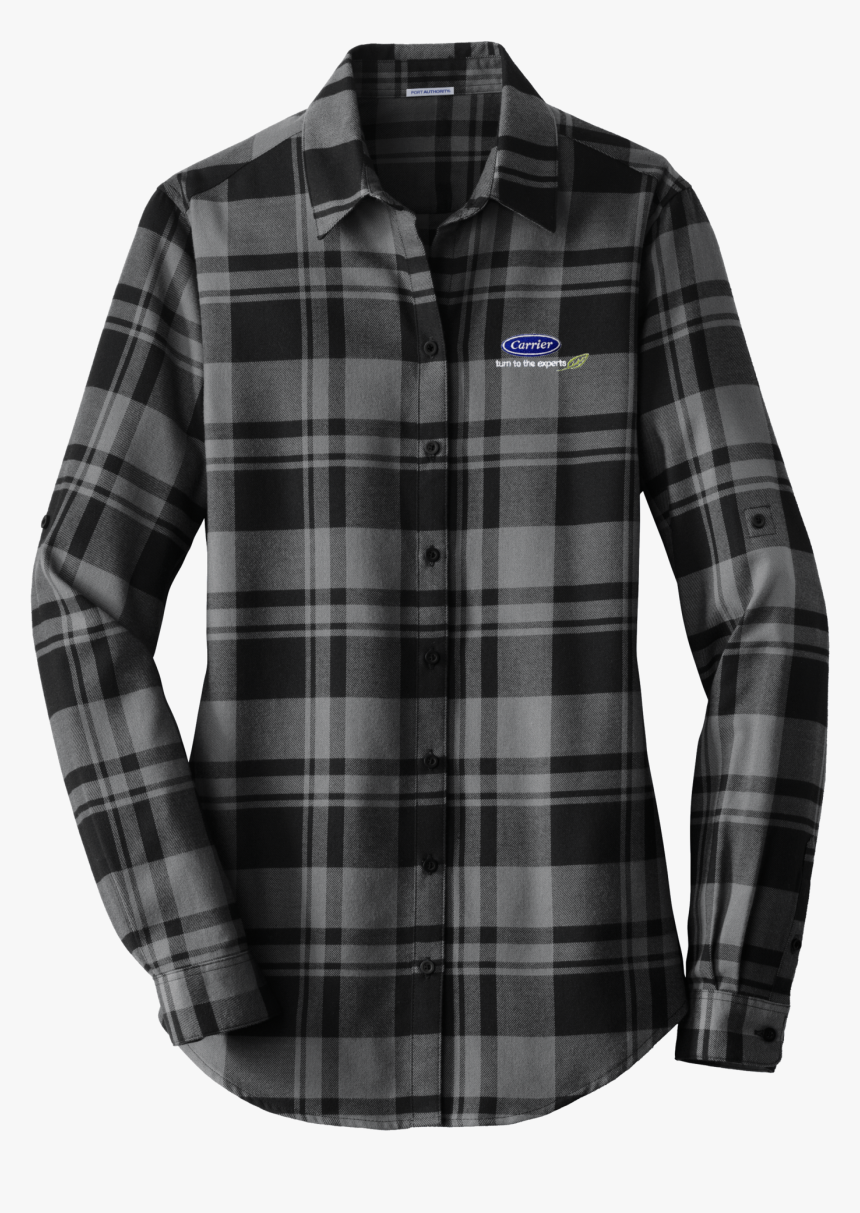 C1807w Ladies Plaid Flannel Shirt 
 Data-zoom //cdn - Womens Blue And Black Flannel, HD Png Download