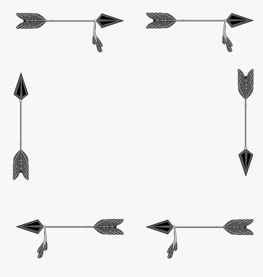 Transparent Tribal Png - Arrow Frame Png, Png Download