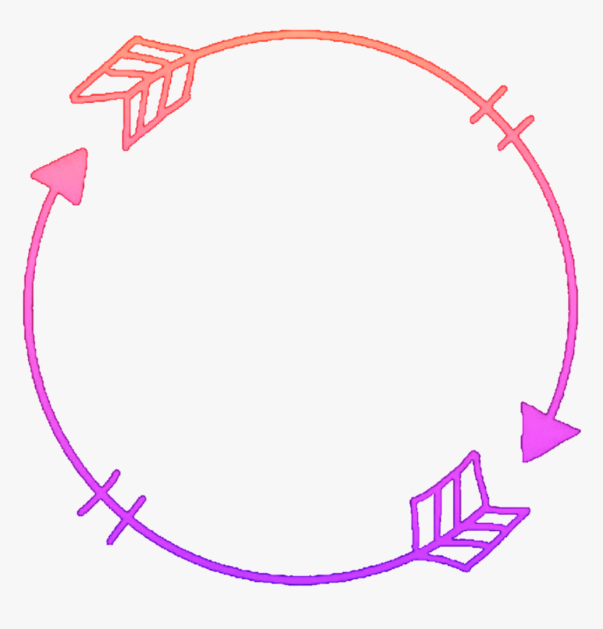 #icon #iconoverlay #iconos #arrow #round #circle #frame - Circle Frame Icon Png, Transparent Png