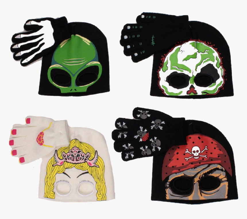 Winter Hats Kids Glow In The Dark Costume Mask Hat - Mask, HD Png Download