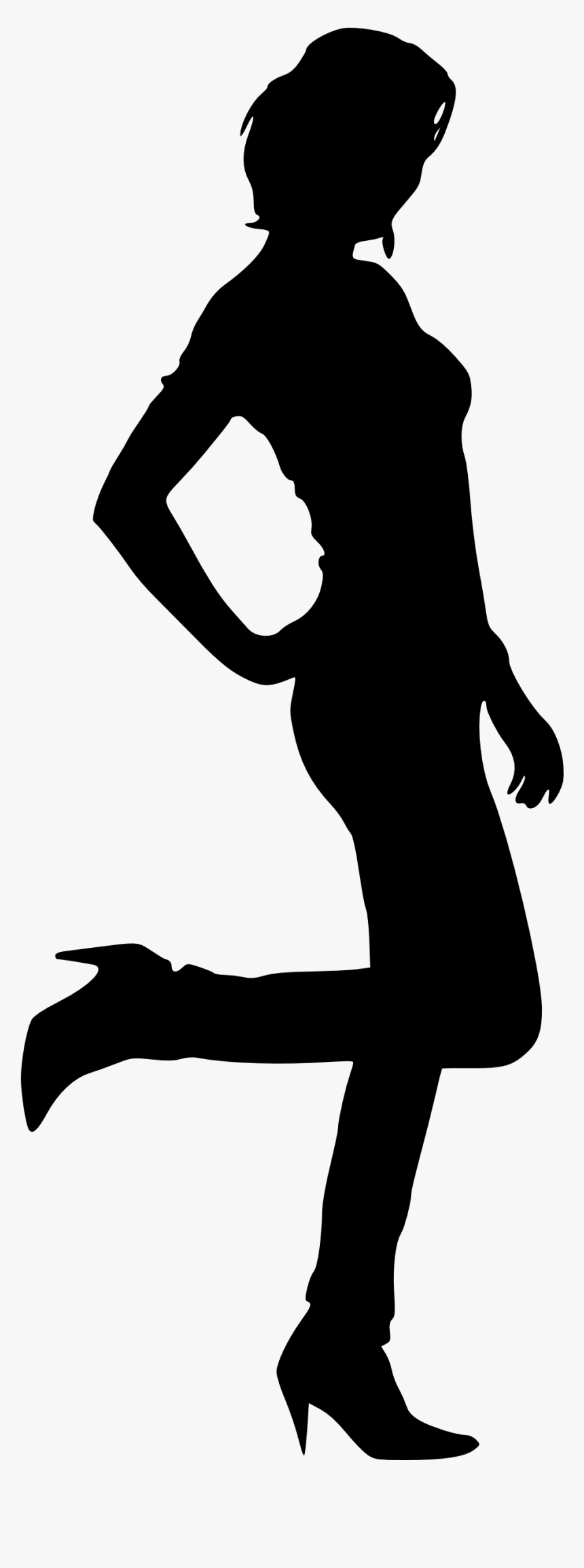 African American Woman Hiking Png - Силуэт Девушка Грустит, Transparent Png