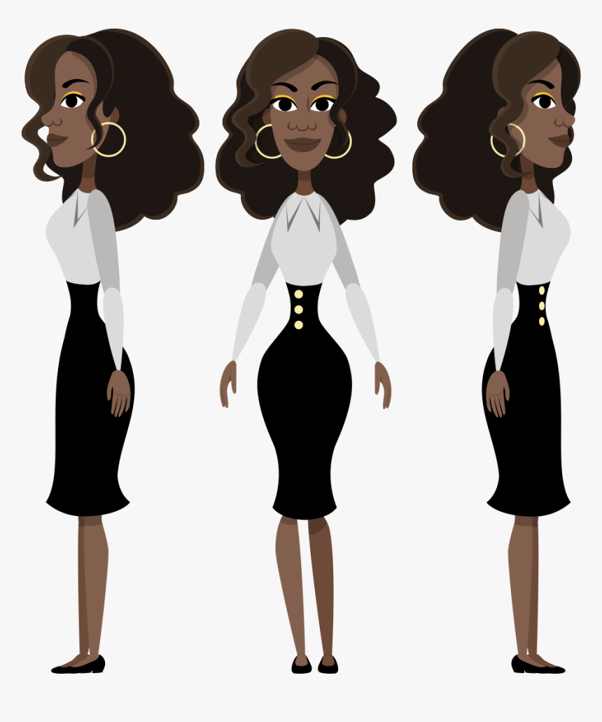 Business Lady Character Animator Puppet - Cartoon, HD Png Download